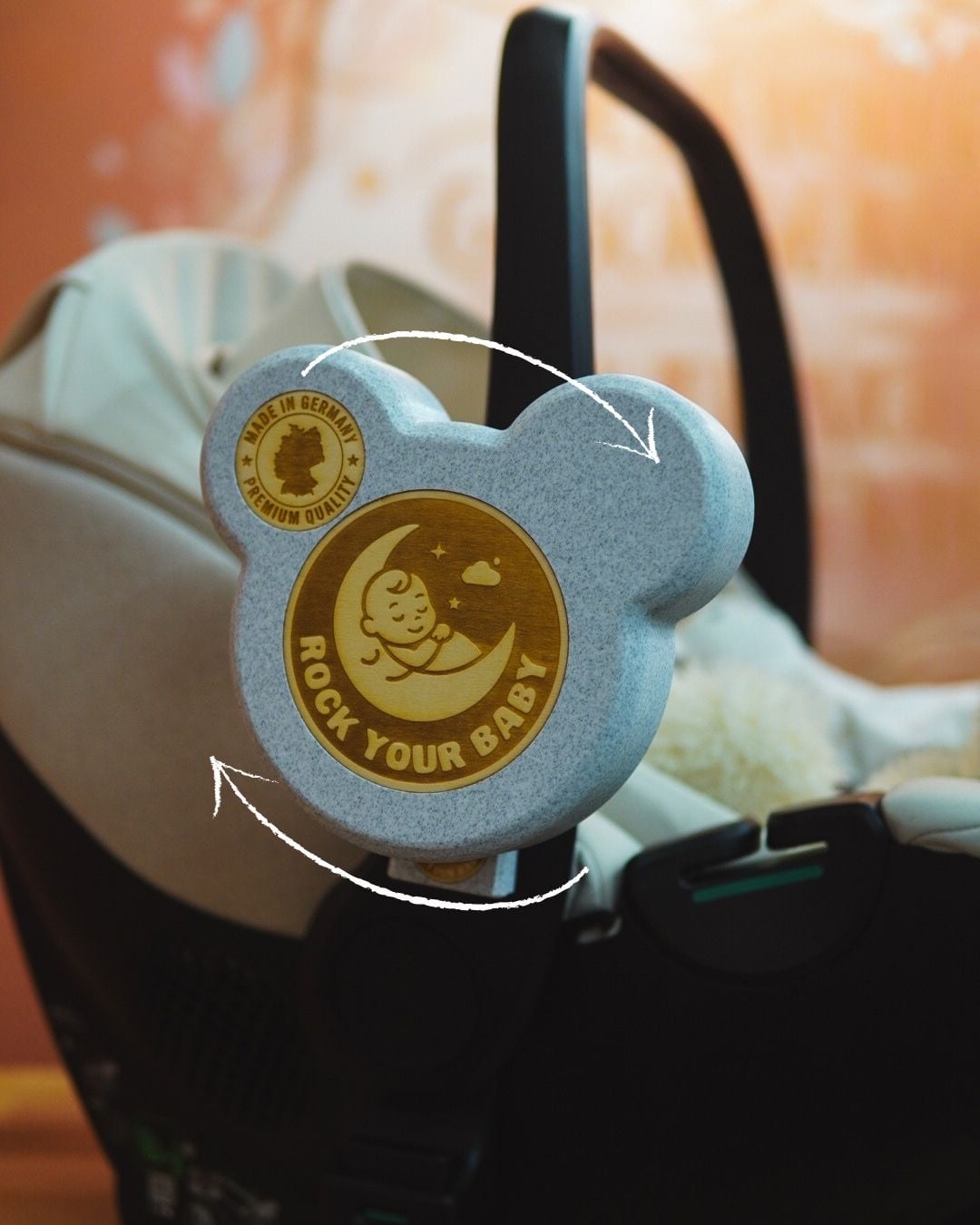 ROCK your BABY moving an infant car seat