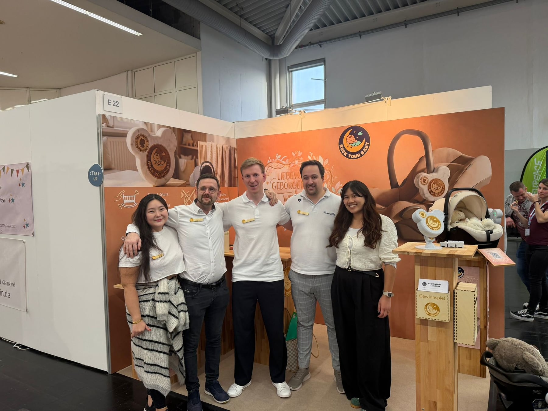 ROCK your BABY team at the trade fair stand in Dortmund.